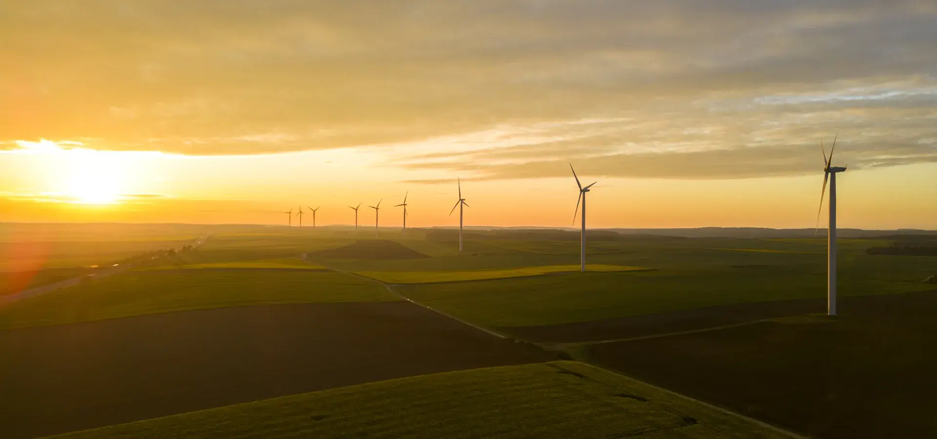 Parc éolien de la Vallée de l'Arce vu du ciel