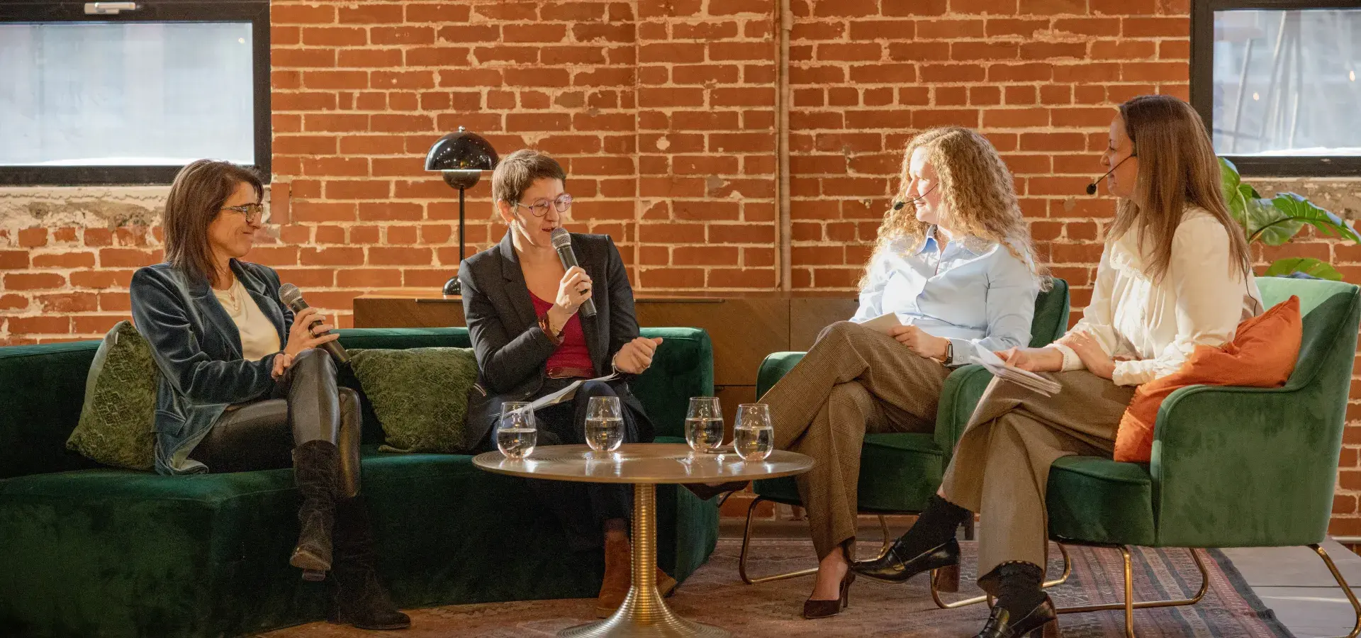 Panel d'une conférence l'Effet A sur la Place des femmes chez Boralex avec Marie-Josée Arsenault, PVP et cheffe Talents et culture pour Boralex
