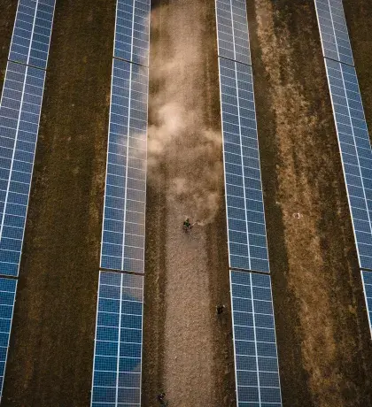 Parc solaire avignonet-lauragais vu du ciel