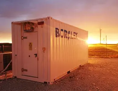 Boralex battery storage container