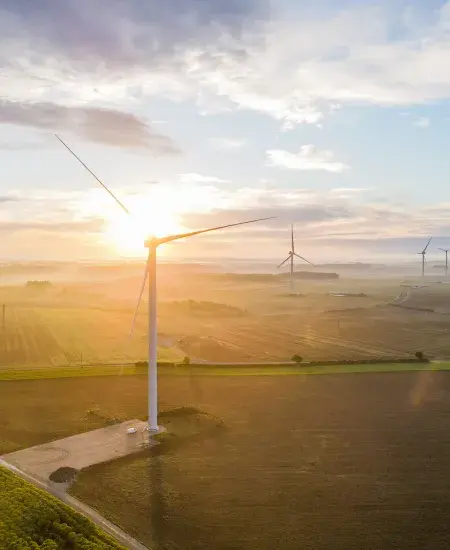 Parc éolien de Bougainville en France exploité par Boralex
