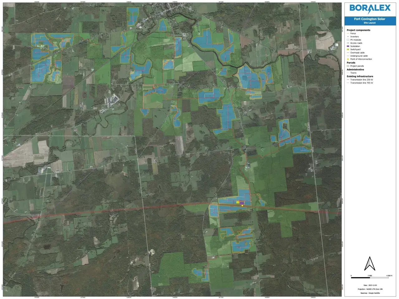 fort covington project overview map