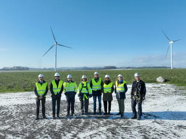 Visite de RTE en janvier 2026 sur le parc éolien de Helfaut opéré par Boralex en France