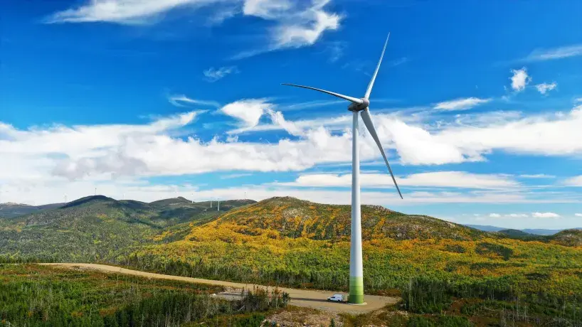 Parc éolien terrestre au Canada