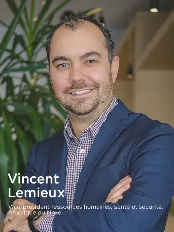 Vincent Lemieux VP RH et SST Boralex