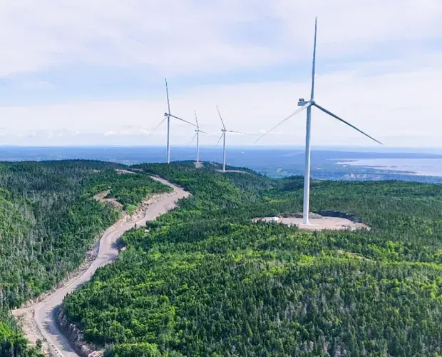 Parc éolien Apuiat vu du ciel